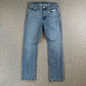 LL Bean BeanFlex Straight Leg Jeans Womens 10 Reg Blue Favorite Fit Denim Pants